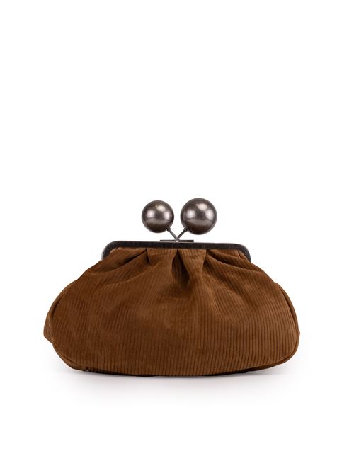 Pasticcino Bag Medium Destino in suede a costine Cammello WEEKEND MAX MARA | 2515511044600002